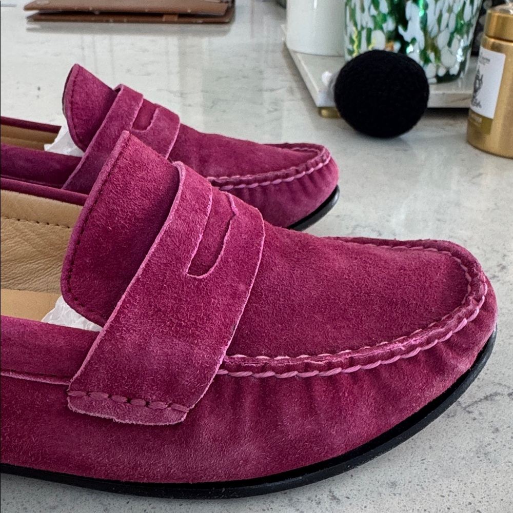 Cole Haan Women's Red Suede Loafers